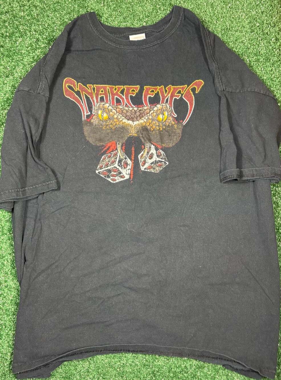 Gildan Snake Eyes Graphic T-Shirt Size 2XL Black